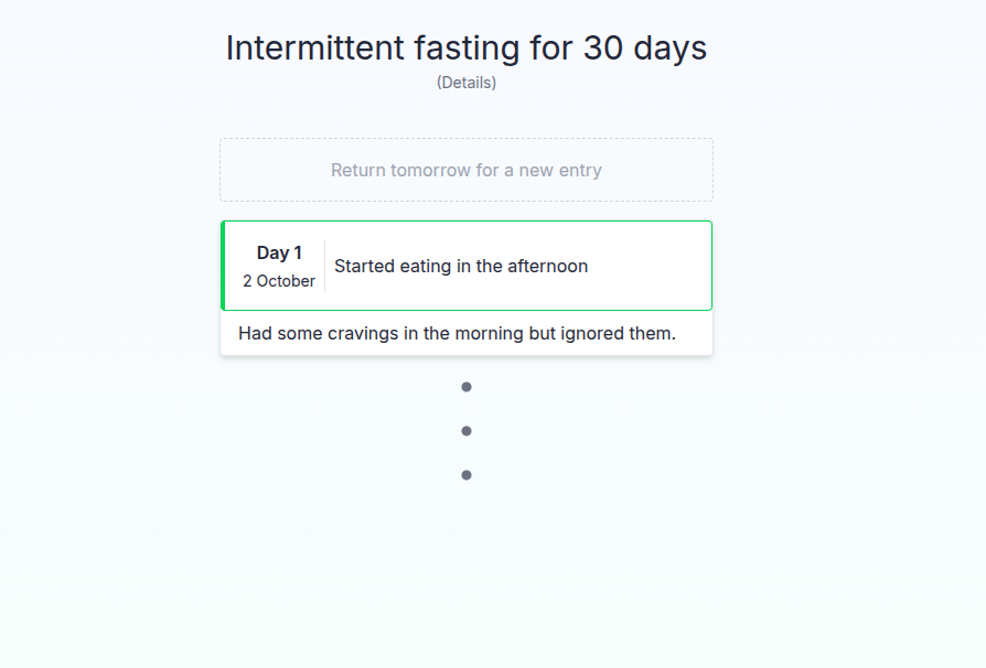 Added a day interface